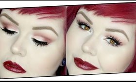 Cranberry & Crimson Makeup Tutorial | Feat Makeup Geek Shadows