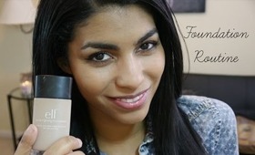 My Everyday Foundation Routine ♥ All Drugstore & Full Coverage