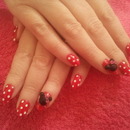 Minnie mouse nails :)