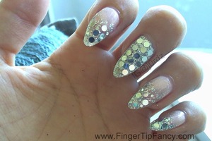 DETAILS BELOW:
http://fingertipfancy.com/silver-shear-pink-nails
