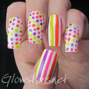 For more nail art, pics of this mani and a review of the products used visit http://Glowstars.net