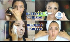 RUTINA de CUIDADOS de la PIEL  y CABELLO/  Skin & Hair Care routine | auroramakeup