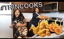 COOKING WITH TRINITY JAE!  LEMON PEPPER WINGS AND ONION RINGS!