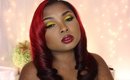 Yellow Pin Up Inspired make up tutorial -FULL FACE ft. Black Opal Cosmetics!