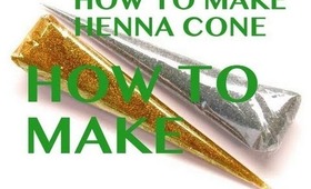 HOW TO MAKE HENNA MEHENDI CONE AND FILL HENNA PASTE