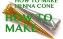 HOW TO MAKE HENNA MEHENDI CONE AND FILL HENNA PASTE