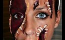 Halloween Series 2012: Shredded Face Makeup Tutorial