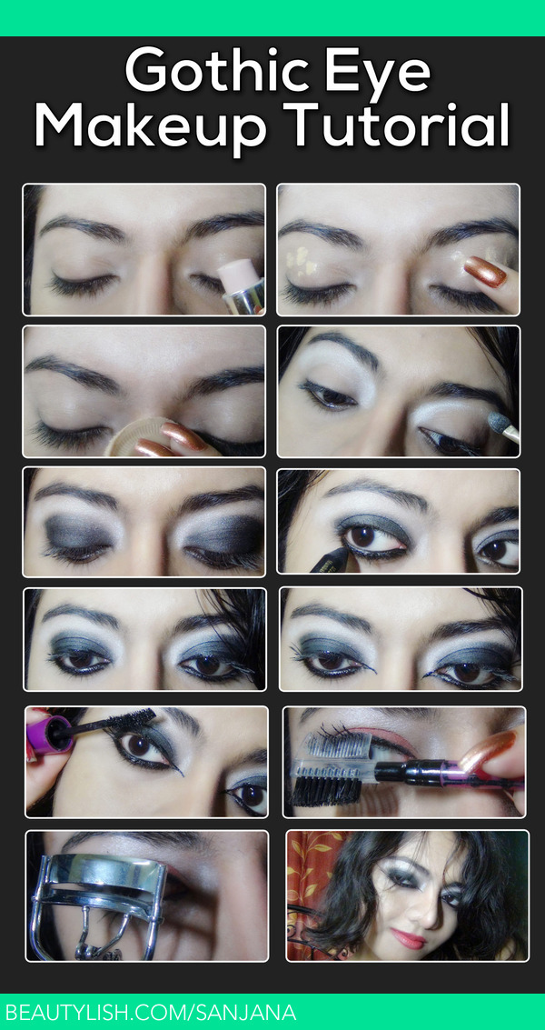 Gothic Eye Makeup Tutorial - With Detailed Steps And Pictures