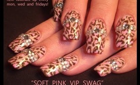 SOFT PINK VIP SWAG with BLING: robin moses animal print nail art tutorial 495