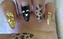 cat leopard nail tutorial