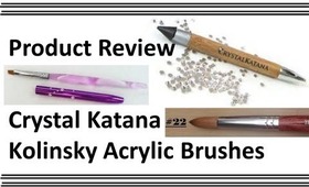  PR | Crystal Katana & Kolinsky Acrylic Brushes