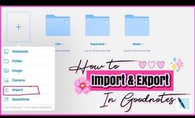 How to Import & Export Files into Goodnotes