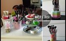 Makeup / Brush Organization and Storage Ideas! ♥ DIY Makeup Storage