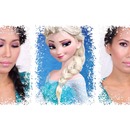 Romantic Valentine's day look inspired by Elsa from Disney's Frozen. 