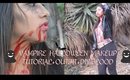 Vampire Halloween Makeup Tutorial + Outfit + DIY Blood