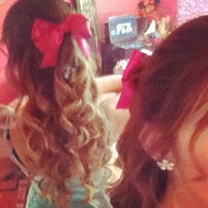 My cute curls made with a chi wand 