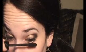 Christmas, Holiday, New Year's Eve makeup #2 Gold