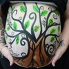 Pregnant belly painting 