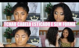 TRANSFORMEI UMA CACHEADA EM TRANSIÇÃO PRO NATAL! MAKE PELE NEGRA!