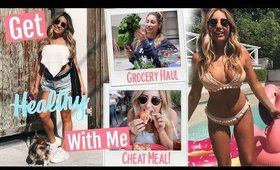 Getting My Abs Back! Get Healthy With Me! Grocery Haul, CHEAT MEAL/ VLOG