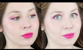 Colorful Eyeliner Bold Lips Fresh Spring Makeup Tutorial 2020 | Lillee Jean