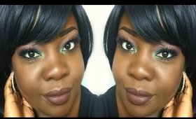 Sea Green Eye shadow Tutorial | Bold Makeup