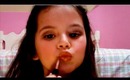 Everyday Natural Neutral MakeUp Tutorial by Emma, cute little kid 7 years old makeup