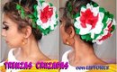 🇲🇽 TRENZAS CRUZADAS  con LISTON  🌮/ Hairstyle Tutorial | auroramakeup