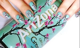 Arizona Green Tea inspired nail art | bydanijela.com