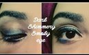 Dark Shimmery Smokey eye makeup + a pop of color ( Tutorial for beginners )