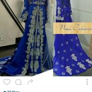 dark blue Indian dress