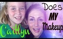 My kid (Caitlyn) Does My Makeup Tag