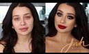 Gold Glitter, Smokey Browns & Red Lips | Client Tutorial
