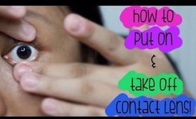 How To Put On & Take Off Contact Lens | Beginners