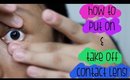 How To Put On & Take Off Contact Lens | Beginners