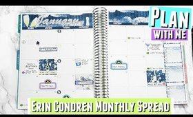 PWM January MONTHLY layout PLAN WITH ME January monthly, VALENTINES DAY PWM February 2017 #81