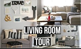 Living Room Tour 2016: AFFORDABLE HOME DECOR
