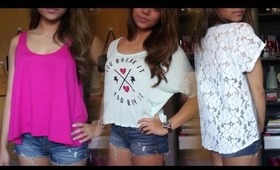 Spring/Summer Tops HAUL~ Colors colors colors!