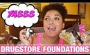 BEST DRUGSTORE FOUNDATIONS for DRY & OILY Skin | MelissaQ
