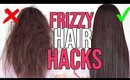 8 HAIR HACKS For Fixing FRIZZY HAIR !!