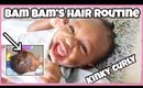 Bam Bam's Kinky Curly Hair Routine! Infant Hair