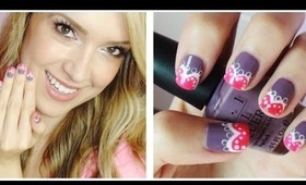 Valentine Lace Heart Nail Tutorial!