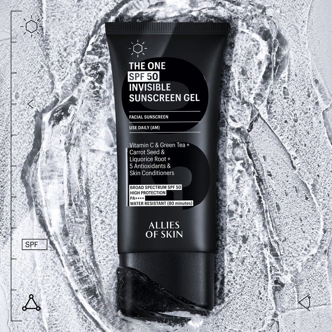 ALLIES OF SKIN THE ONE SPF 50 日焼け止め50ml Allies of Skin The One SPF 50 Invisible Sunscreen Gel 50 ml
