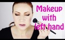 Makeup with my left hand challenge