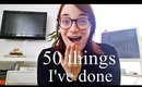 50 things I have done during the last decade 2010 - 2020