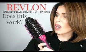 Does this work? | Revlon Oval One-Step Hair Dryer + Volumizer | #RevlonHairTools | @girlythingsby_e