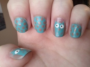 owls and polka dots! :D