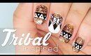 Tribal inspired nail art