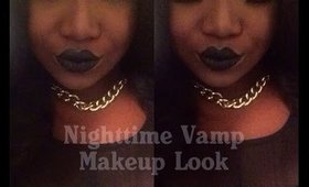 Nighttime Vamp Makeup Look