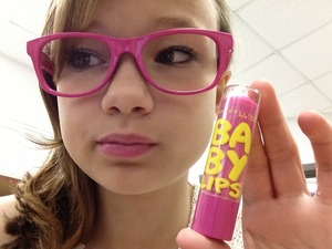 I just love baby lips, it gives a nice tint and some color...